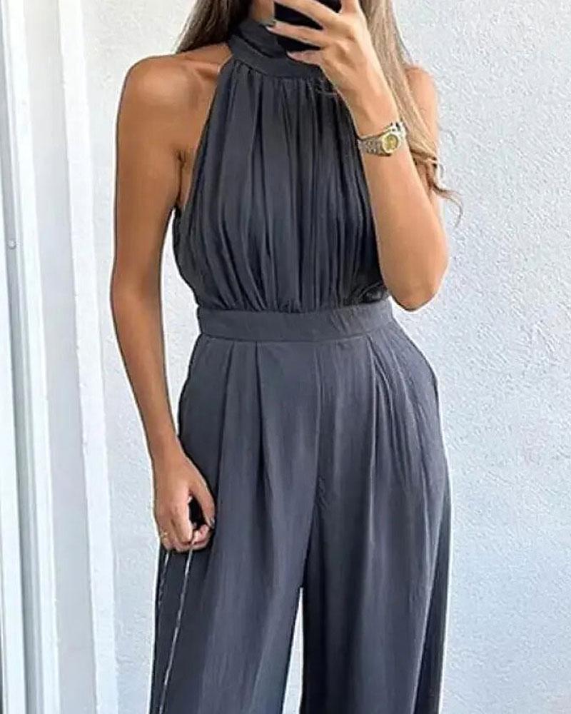 Slim Fit Jumpsuit - Stijlvol - 100% Polyester - Perfect voor Feestjes - Jumpsuits