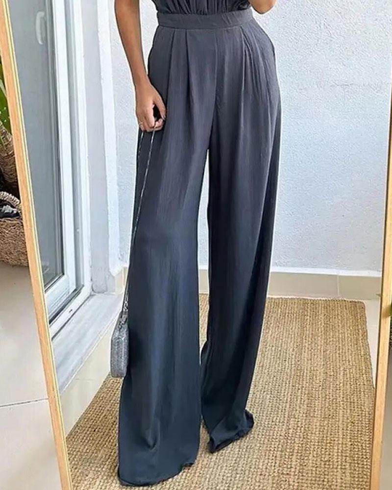 Slim Fit Jumpsuit - Stijlvol - 100% Polyester - Perfect voor Feestjes - Jumpsuits