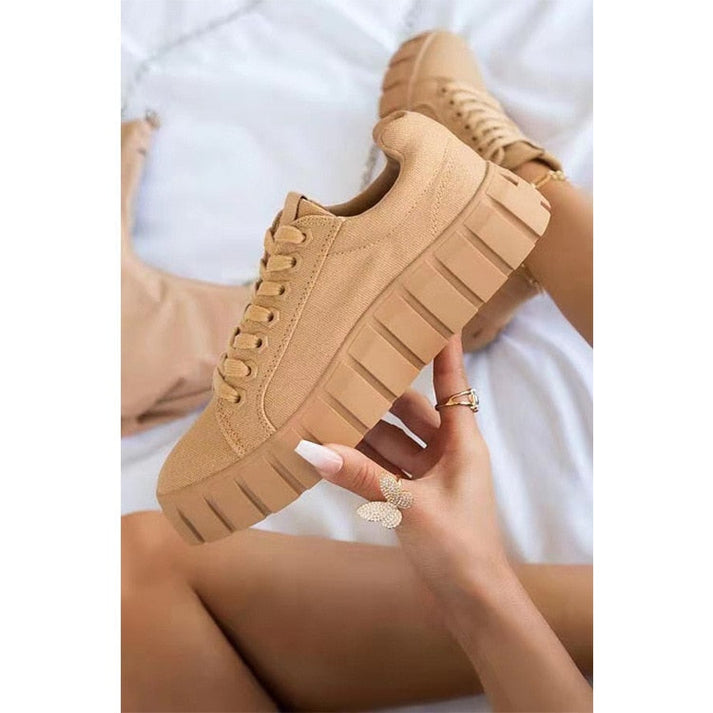 Sneakers Dames - Casual Chique - Ademend Materiaal Lichtgewicht Comfortabele Pasvorm - Perfect voor Dagelijks Gebruik