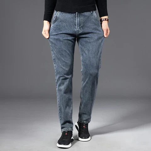 Stretch Denim Broek - Verfijnd - Ademend Lichtgewicht Perfecte Pasvorm - Ideaal voor Casual en Formele Gelegenheden