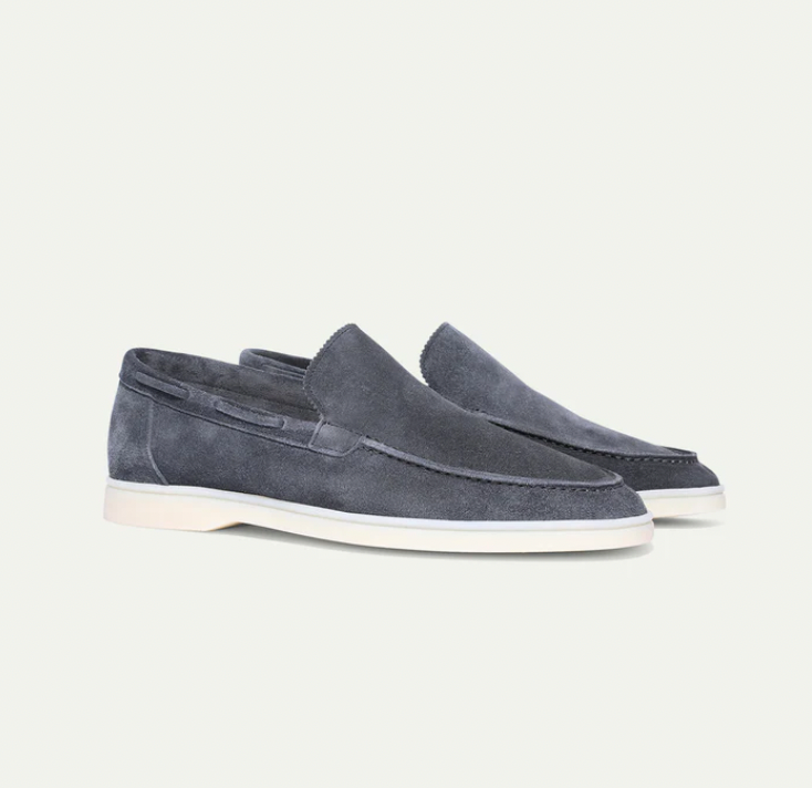 Super stijlvolle en comfortabele luxury leren loafers voor mannen - Donkergrijs / 38 - schoenen