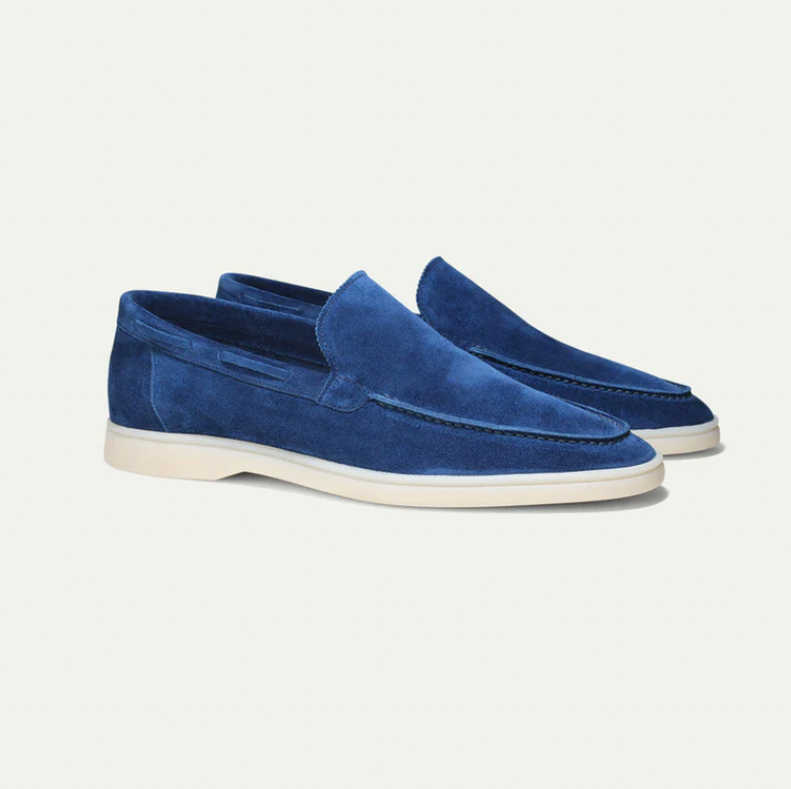 Super stijlvolle en comfortabele luxury leren loafers voor mannen - Marineblauw / 38 - schoenen