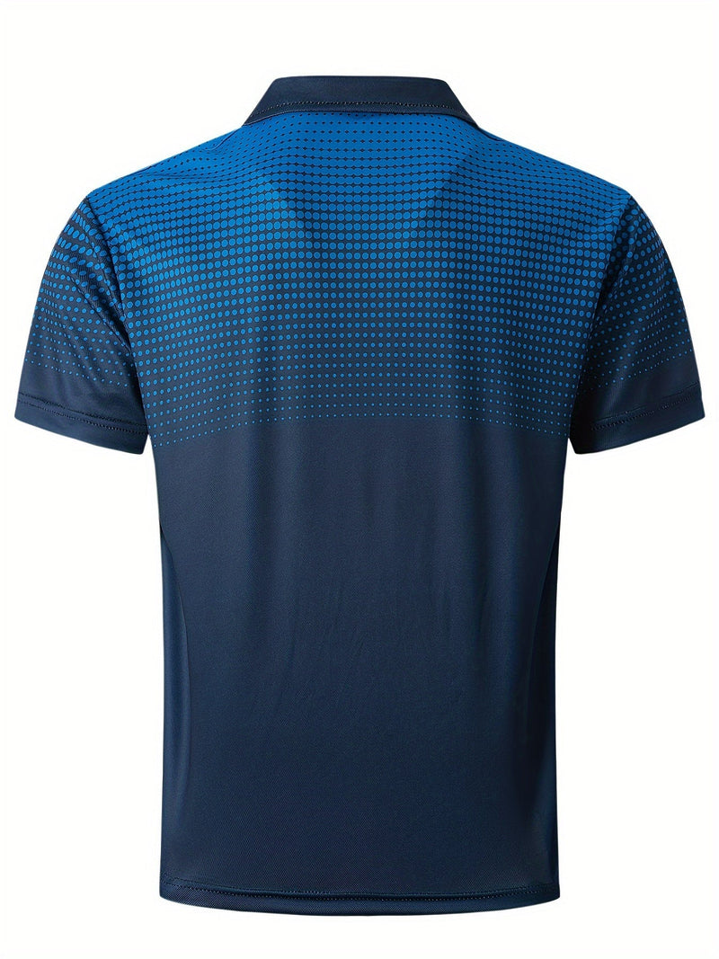 T-shirt - Geometrisch Patroon - Licht Stretchbaar Polyester - Ideaal voor Casual Dagen - Kleding/Casual/Heren/T-shirts