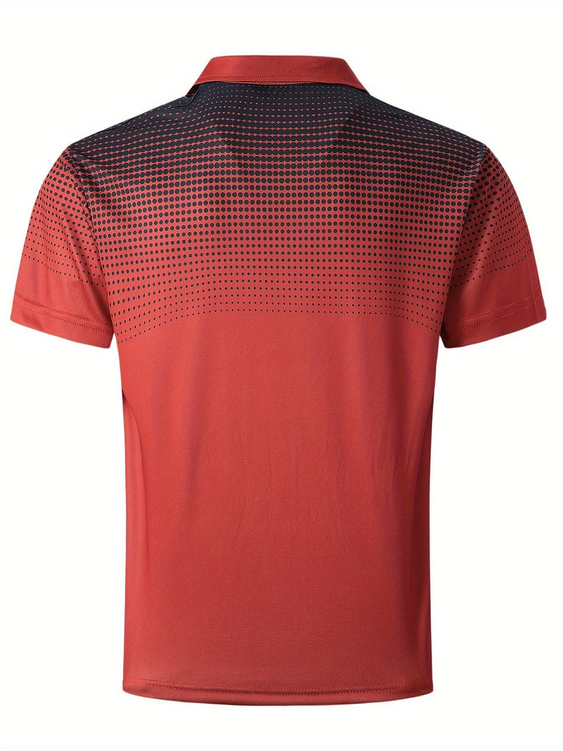 T-shirt - Geometrisch Patroon - Licht Stretchbaar Polyester - Ideaal voor Casual Dagen - Kleding/Casual/Heren/T-shirts