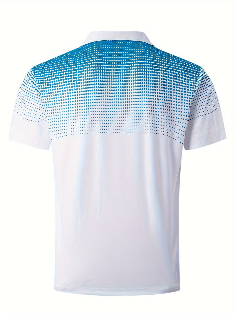 T-shirt - Geometrisch Patroon - Licht Stretchbaar Polyester - Ideaal voor Casual Dagen - Kleding/Casual/Heren/T-shirts