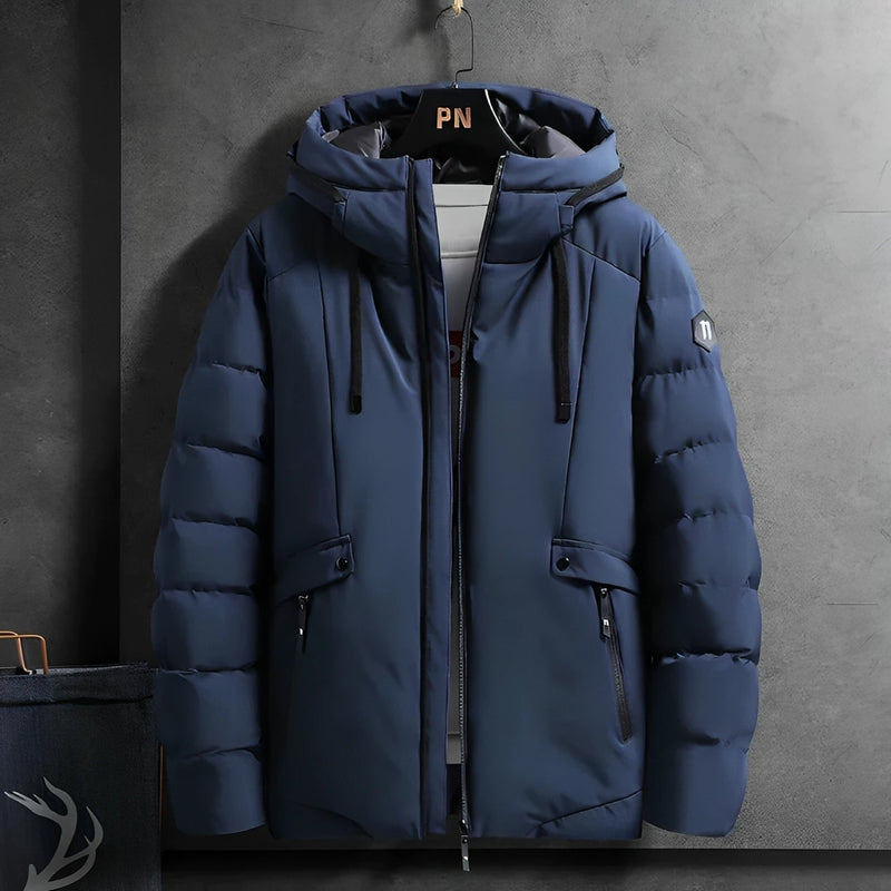 Tommy™ blauwe waterdichte comfortabele Parka winterjas