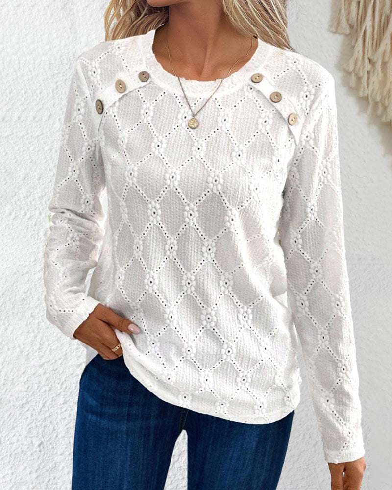 Top - Eenvoudig - Katoenmix - Perfect voor Lente en Herfst - Tops