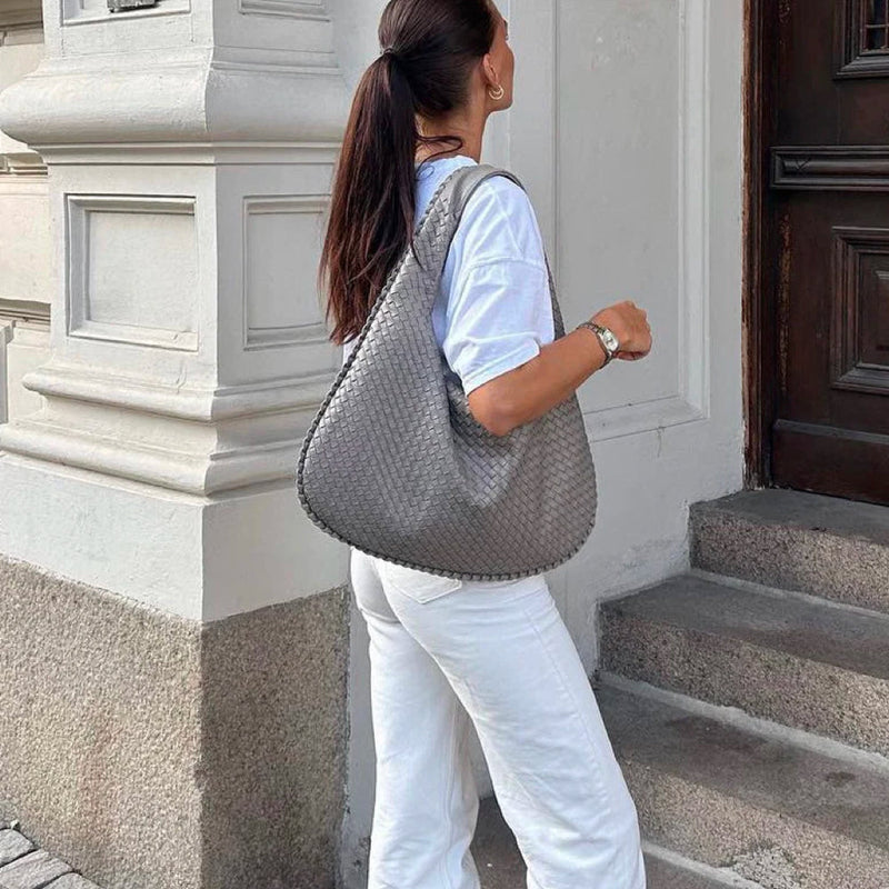 Tote Bag - Stijlvol - Hoogwaardig Ruim Elegant Ontwerp - Ideaal voor Werk en Vrije Tijd - Lichtgrijs - Handbags