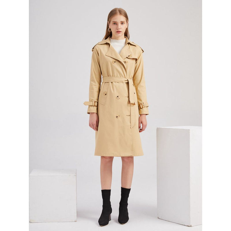 Trenchcoat - Tijdloos - Weerbestendig Elegante Pasvorm Hoogwaardige Kwaliteit - Perfect voor Wisselvallig Weer