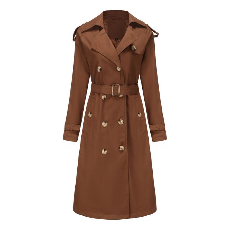 Trenchcoat - Tijdloos - Weerbestendig Elegante Pasvorm Hoogwaardige Kwaliteit - Perfect voor Wisselvallig Weer - S (36)