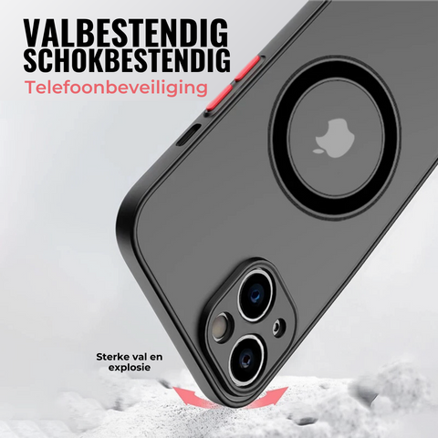 Smartphone case met dubbele camera uitsparingen en ring; Ultimate Shield Telefoonhoes.